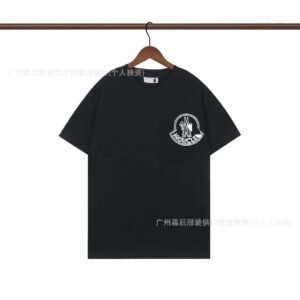 Moncler Trendy Printed Black T-Shirt