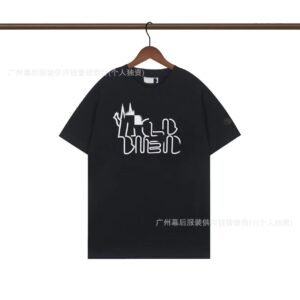 Moncler Neon Print Trendy & Cool Black T-Shirt