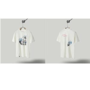 Travis Scott x Jordan Co-branded Graffiti-style Off-white T-shirt
