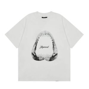 Represent Shark Jaw Print High Street Style White T-shirt