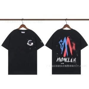 Moncler Graffiti Street Style Black T-Shirt