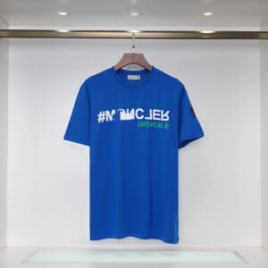 Moncler Grenoble Street Style Blue Short-sleeve T-shirt