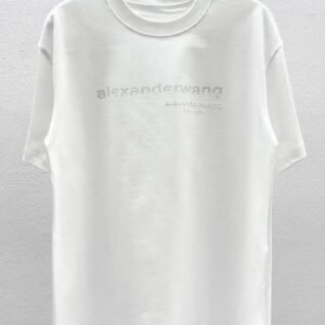 Alexander Wang Letter Print Casual Style White T-Shirt