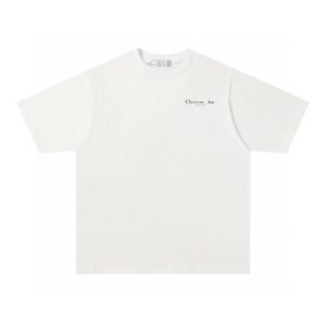 Dior Haute Couture Collection Minimalist Style White Short-sleeve T-shirt