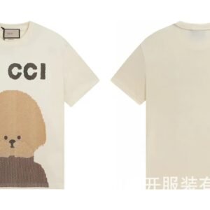 Gucci Teddy Print Casual Style Off-white T-shirt