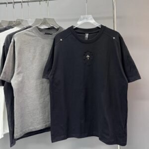 Chrome Hearts Cross American Street Style Black Short-sleeve T-shirt