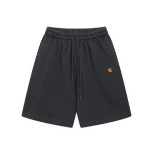 Carhartt Small Logo Workwear Style Carbon Black Casual Shorts