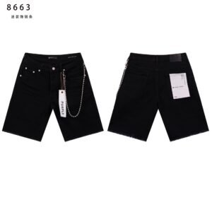 Godspeed Chain High Street Black Denim Shorts