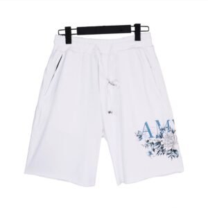 AMIRI High Street Style Floral Print White Shorts