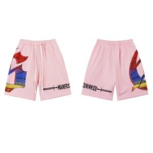 Godspeed Gradient Print Street Style Pink Shorts