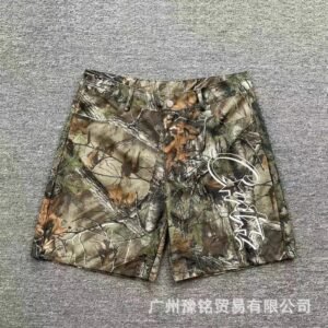 Corteiz Street Style Graffiti Camouflage Shorts