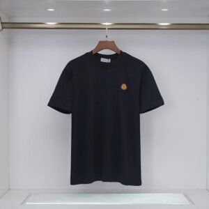 Moncler Classic Minimalist Style Black Short-sleeved T-shirt