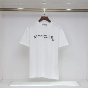 Moncler Classic Collection Minimalist Style White Short-sleeve T-shirt