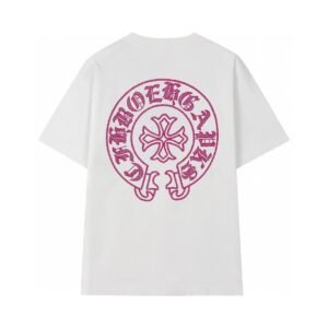 Chrome Hearts Cross Print Street Style White T-Shirt