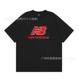 New Balance Printed Casual Black Short-sleeve T-shirt