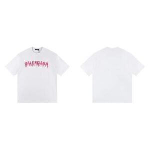 Balenciaga Blood Drop Collection Street Style White T-Shirt