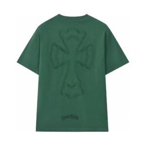 Chrome Hearts Cross High Street Style Green Short-sleeve T-shirt