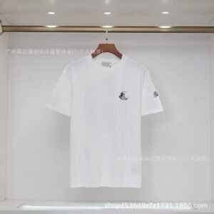 Moncler Logo Minimalist Style White Short-sleeved T-shirt