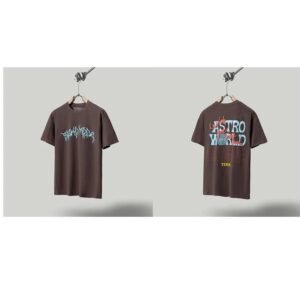 Travis Scott Astroworld Street Style Dark Brown T-Shirt
