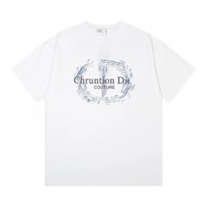 Dior Couture Trendy Style White Short-sleeve T-shirt
