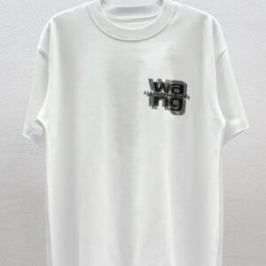 Alexander Wang Logo Cool Style White T-Shirt