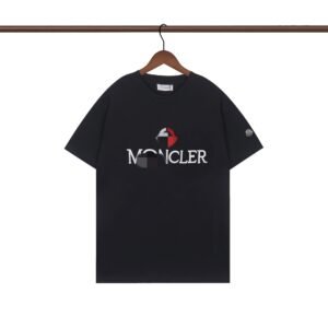 Moncler Printed Casual Black Short-sleeve T-shirt