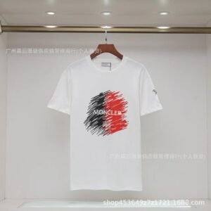 Moncler Graffiti Casual Style White Short-sleeve T-shirt