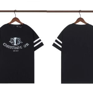 Dior Embroidered Vintage-style Black Short-sleeve T-shirt