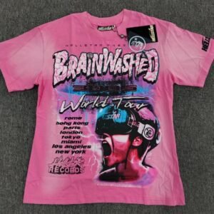 Hellstar Brainwashing Tour Vintage Pink T-Shirt