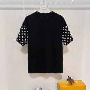 Louis Vuitton Monogram Trendy Black Short-Sleeve T-Shirt