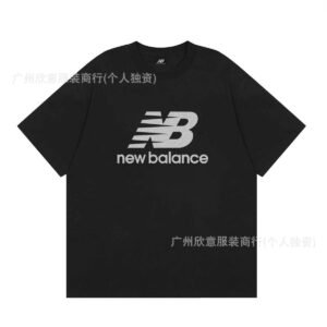 New Balance Printed Casual Black Short-sleeve T-shirt