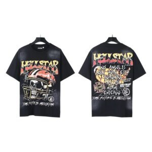Hellstar World Tour Vintage Style Black T-Shirt