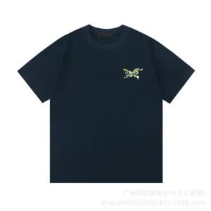 Arc'teryx Floral Embroidered Outdoor Style Navy T-Shirt