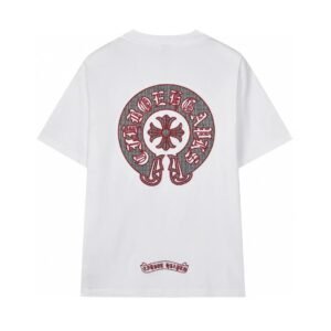 Chrome Hearts Vintage Embroidered Horseshoe White T-Shirt