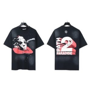 Hellstar Killer Print Street Style Black & Red T-Shirt
