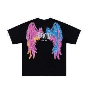 BOY Iridescent Wings Street Style Black T-Shirt