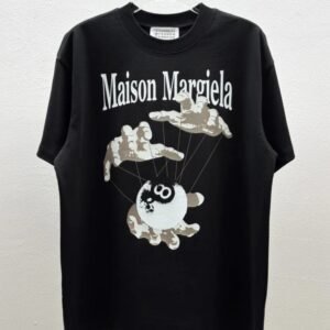 Maison Margiela Puppet Print Trendy Cool Black T-Shirt