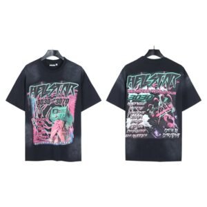 Hellstar World Tour Street Style Black T-Shirt