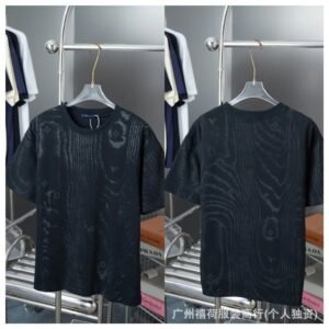 Louis Vuitton Monogram Trendy Style Black T-Shirt