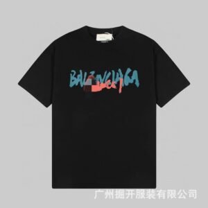 Balenciaga Graffiti Street Style Black T-Shirt