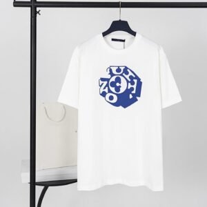 Louis Vuitton Printed Casual Style White Short-sleeve T-shirt