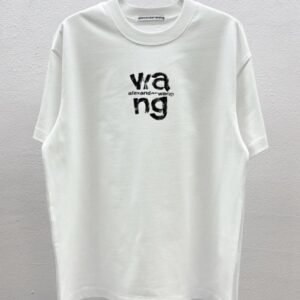 Alexander Wang Letter Print Streetwear White T-Shirt