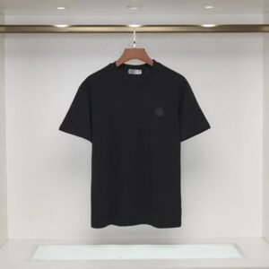 Moncler Classic Minimalist Style Black Short-sleeve T-shirt