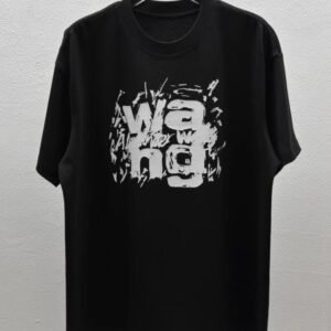 Alexander Wang Graffiti Street Style Black T-Shirt