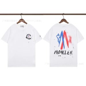 Moncler Graffiti Street Style White Short-sleeve T-shirt