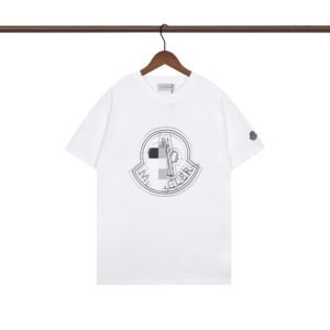 Moncler Logo Collection Trendy Style White T-Shirt