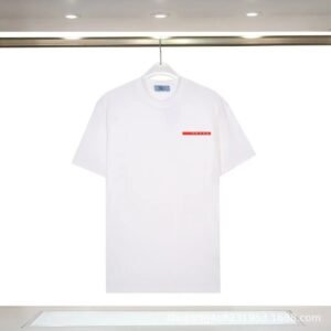 Prada Red Label Minimalist Style White Short-sleeve T-shirt