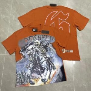 GODSPEED Skeleton Knight Street Style Orange T-Shirt