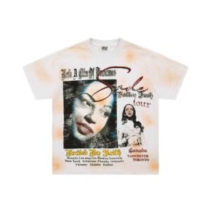 Valley Tour Vintage Style Off-white Tie-dye T-shirt
