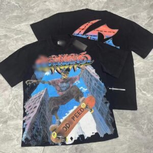 Godspeed Skeleton Skateboarding Street Style Black T-Shirt